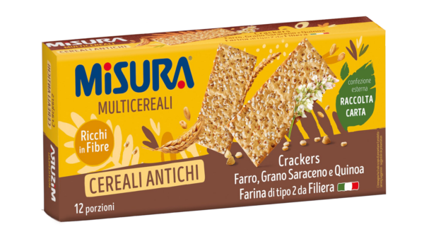 Misura Multicereali Crackers Farro, Grano Saraceno e Quinoa 350g