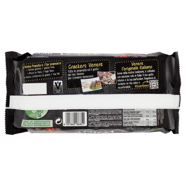 Riso Scotti Crackers con Riso Venere 160g retro