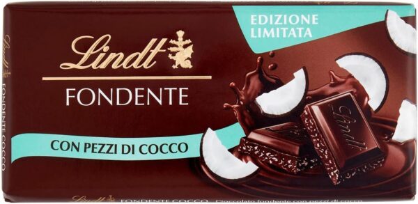 Lindt Tavoletta Fondente con pezzi di cocco 100g