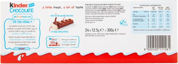 Kinder Cioccolato T24 300g retro