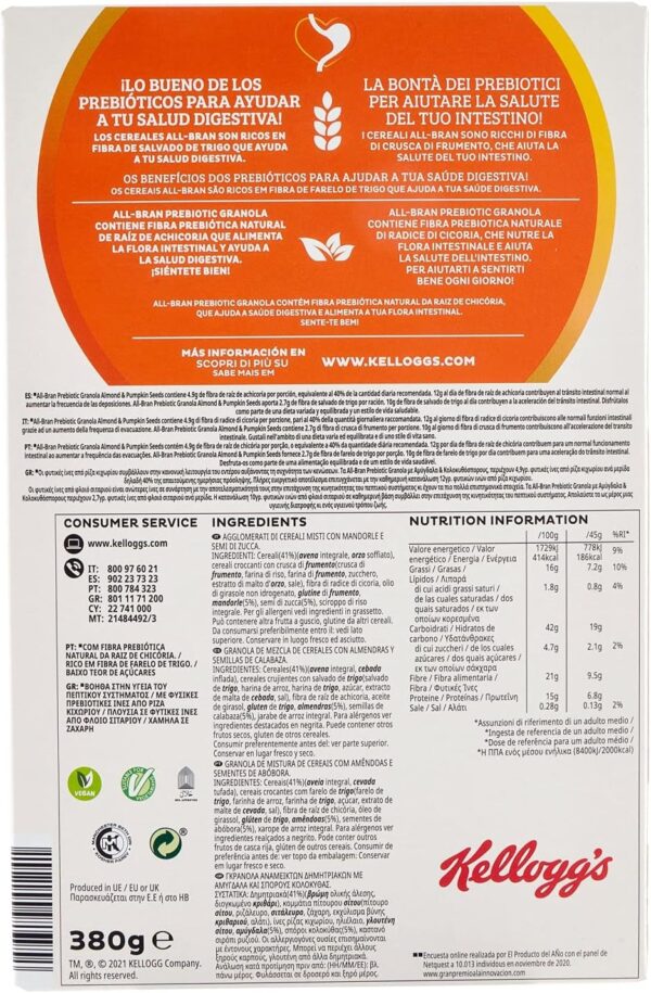 Kellogg's All Bran Prebiotic 380g retro