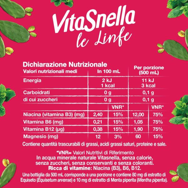 VitaSnella Acqua Sgonfiante 500ml tab