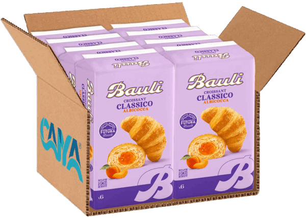 Bauli Croissant con Crema all' Albicocca 250g box