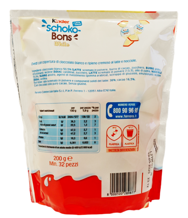Kinder Schoko Bons White 200g retro