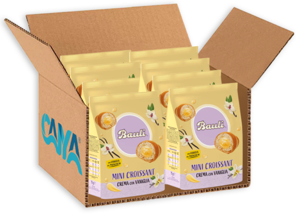 Bauli Mini Croissant Vaniglia 75g box