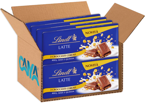 Lindt Tavoletta 3 croccanti cereali 100g box