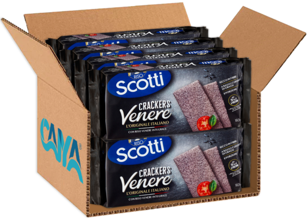 Riso Scotti Crackers con Riso Venere 160g box