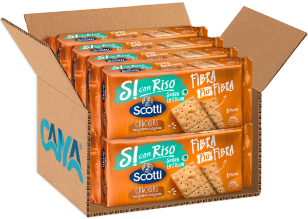 Scotti Si con Riso Crackers Integrali 250g box