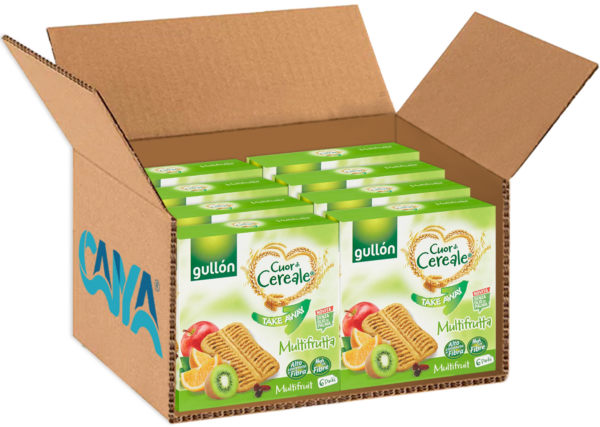 Gullon Cuor di Cereale Take Away Multifrutta 144g box