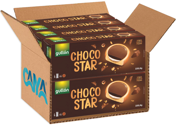 Gullon Biscotti Choco Star 250g box