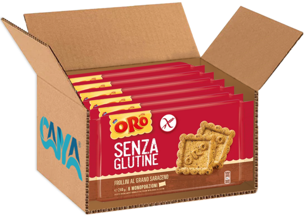 Oro Saiwa Frollini Senza Glutine Grano Saraceno 240g box