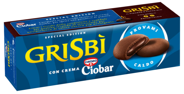 Grisbi Biscotti con crema Ciobar 112g