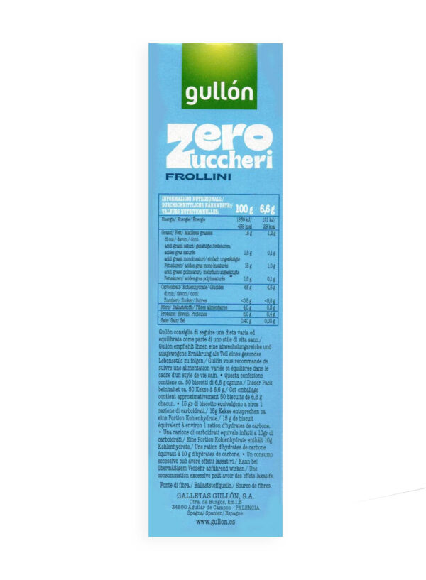 Gullon Frollini Zero Zuccheri 330g