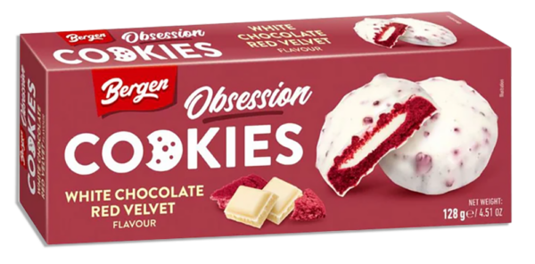 Bergen Obsession Biscotti gusto Red Velvet 128g