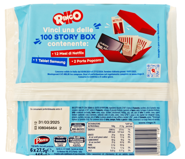Ringo Pop Corn 165g retro