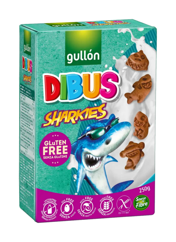 Gullon Hookies Sharkies Dibus Biscotti al Cacao 250g