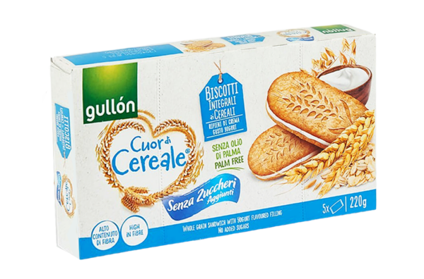 Gullon Cuor di Cereale Yogurt Senza Zuccheri Aggiunti 220g