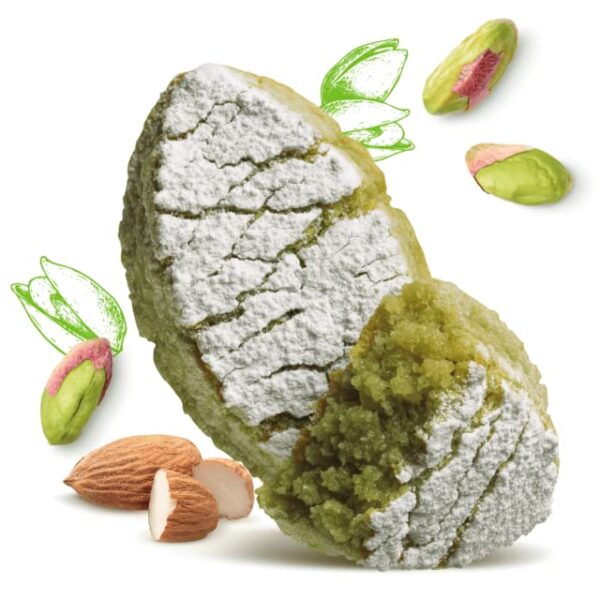 Sapori Ricciarelli con Pasta di Mandorle e Pistacchi 200g