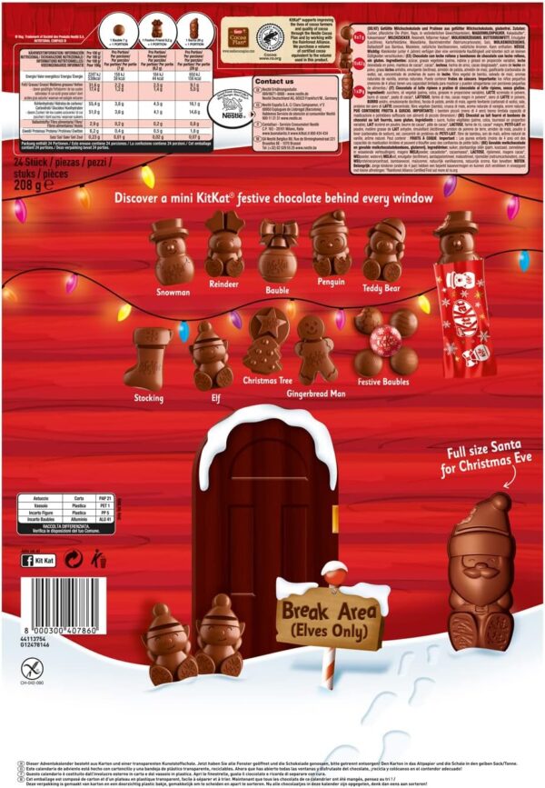 Kit Kat Calendario dell'Avvento KitKat 208g retro