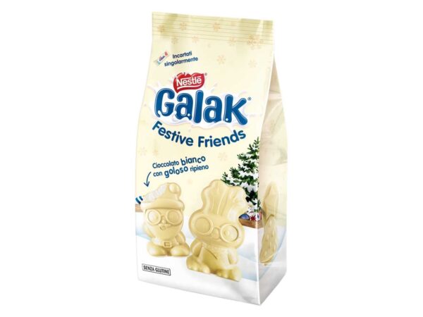 Galak Festive Friends Personaggi di Cioccolato Bianco con Cereali 147g