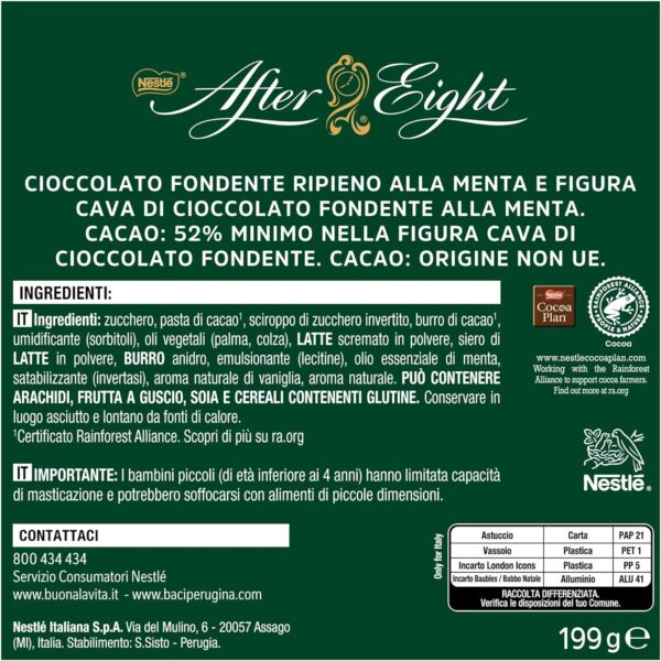 After Eight Calendario dell'Avvento 199g ingredienti