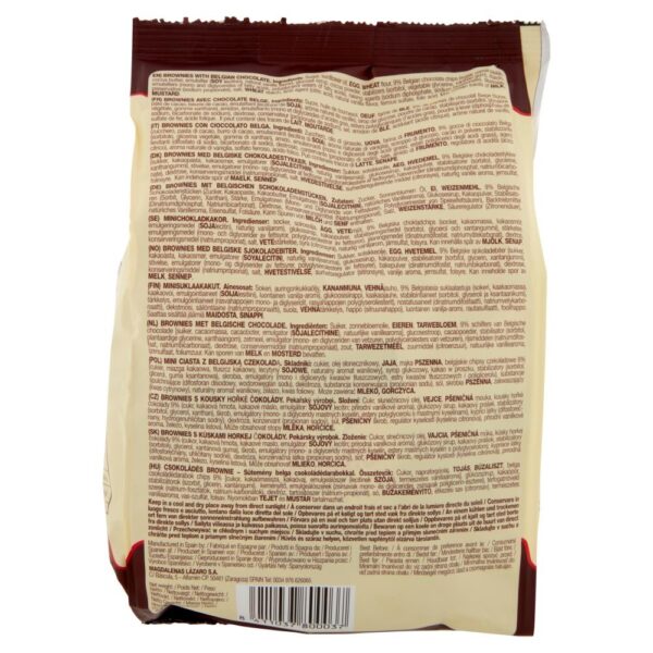 Mr. Brownie Chocolate con Gocce di Cioccolato Belga 200g retro