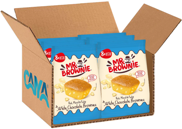 Mr. Brownie White Chocolate al Cioccolato Bianco 200g box