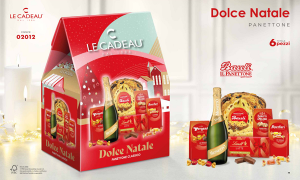 Le Cadeau Strenna Dolce Natale Panettone 6 Pezzi