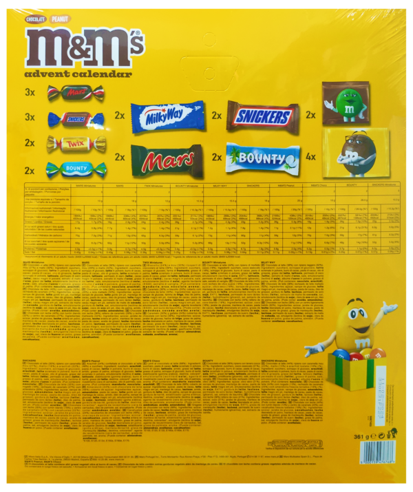 M&M'S Calendario dell'Avvento 361g retro