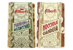 Strega Tavolette di Torrone al gusto di Nocciola Gianduia e Mandorla Pistacchio 120g