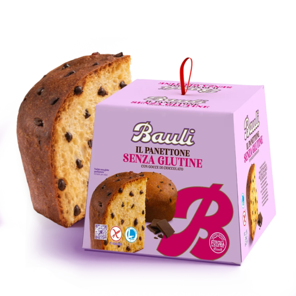 Bauli Panettone Senza Glutine con Gocce di Cioccolato 400g