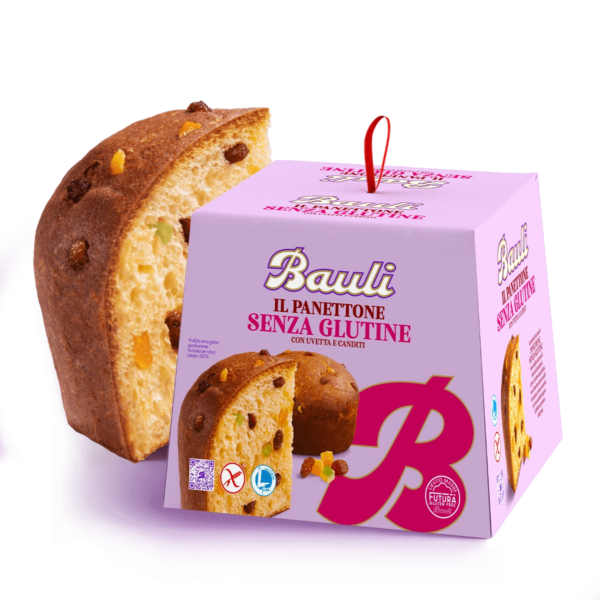 Bauli Panettone Senza Glutine Uvetta e Canditi 400g