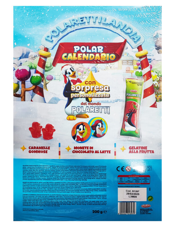 Dolfin Calendario dell'Avvento Polaretti 200g retro