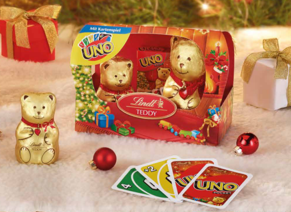 Lindt Orsetto Teddy al Latte con Carte UNO 140g