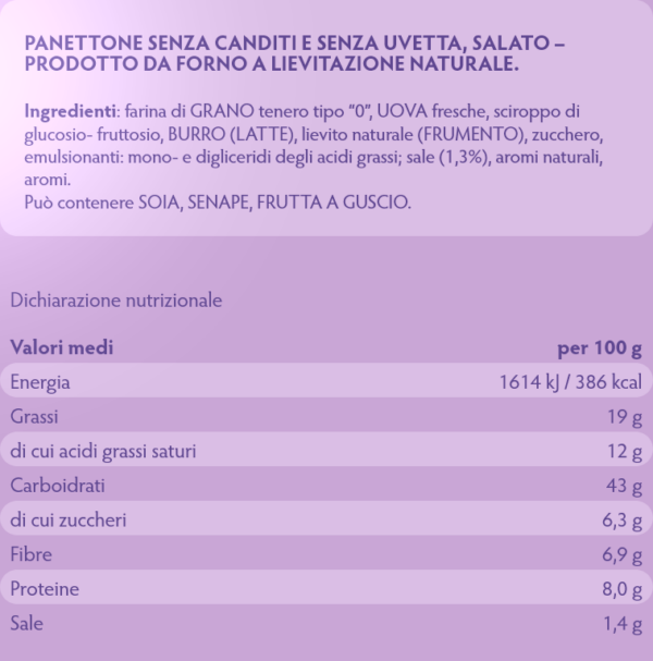 Bauli Panettone Gastronomico 700g