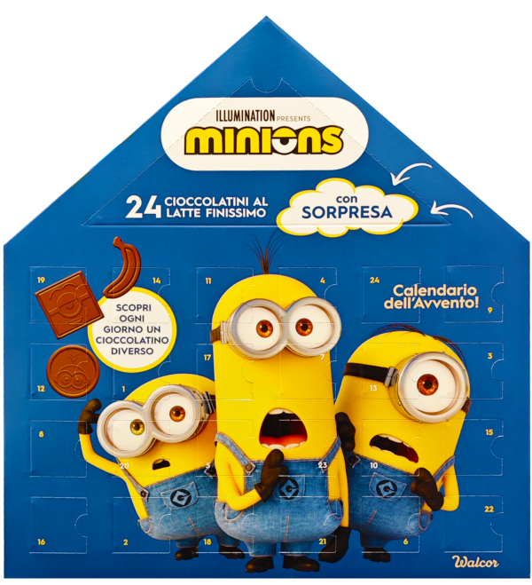 Walcor Minions Calendario dell'Avvento + Omaggio 150g