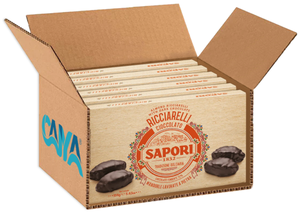 Sapori Ricciarelli Cioccolato e Mandorle 154g box