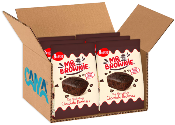 Mr. Brownie Chocolate con Gocce di Cioccolato Belga 200g box