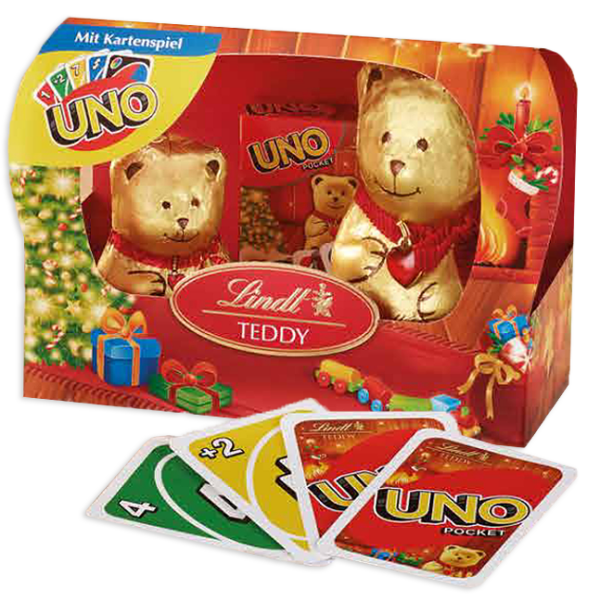 Lindt Orsetto Teddy al Latte con Carte UNO 140g