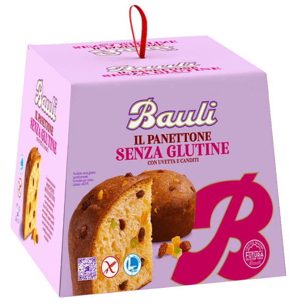 Bauli Panettone Senza Glutine Uvetta e Canditi 400g