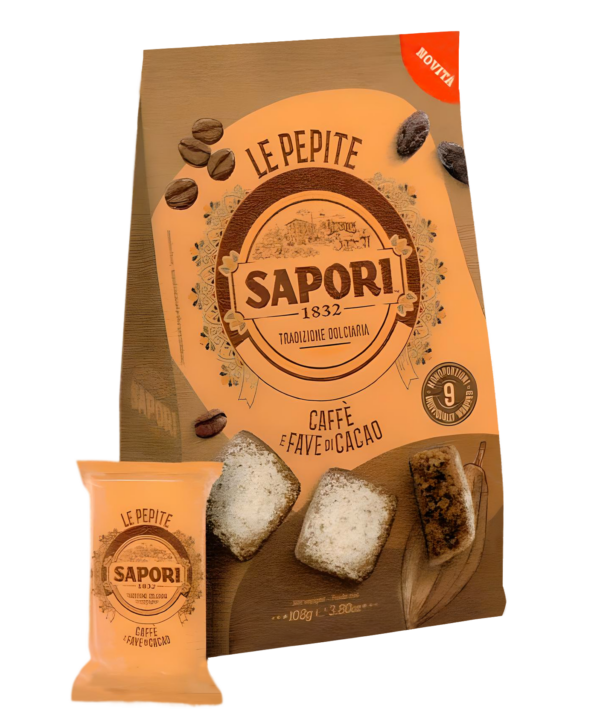 Sapori Pepite Caffe e Fave di Cacao 108g
