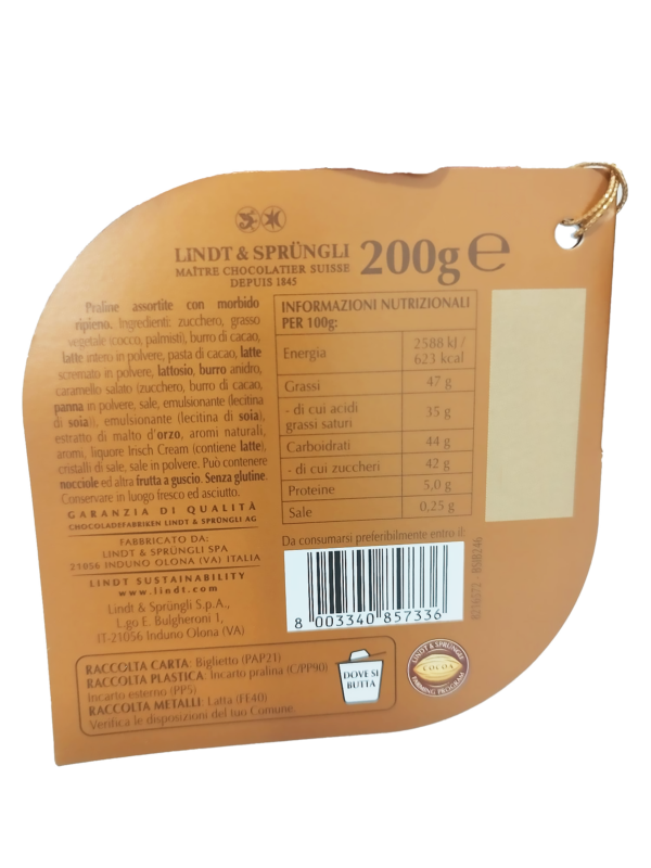 Lindt Lindor Maxi Boule Assortito con Irish Cream 200g ingredienti
