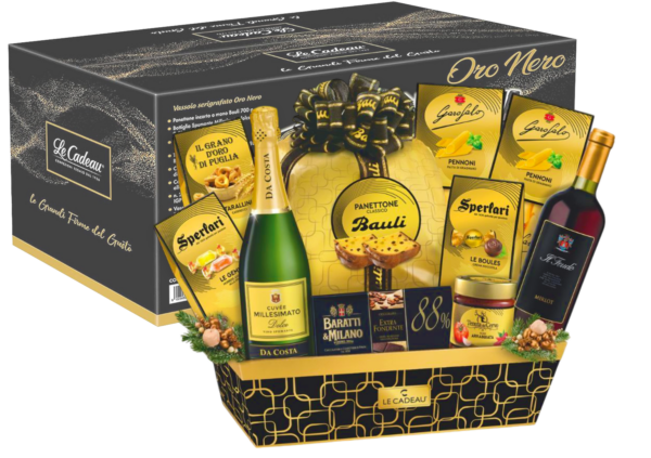 Le Cadeau Oro Nero Cesto 11 Pezzi
