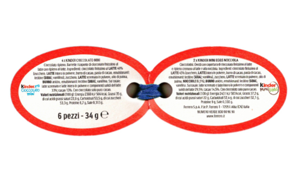 Kinder Mix Latta Stivale Verde 34g ingredienti