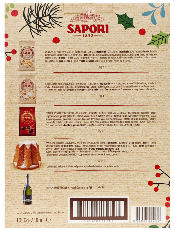 Sapori Confezione Dolce Emozione Pandoro 5 Pezzi