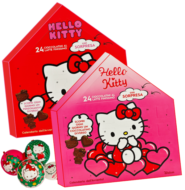 Walcor Hello Kitty Calendario dell'Avvento + Omaggio 150g