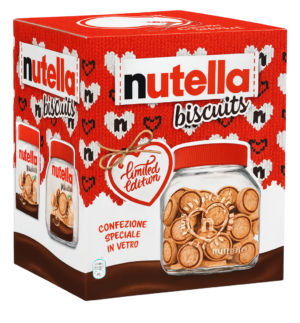 Nutella Biscuits con Biscottiera in Vetro 304g