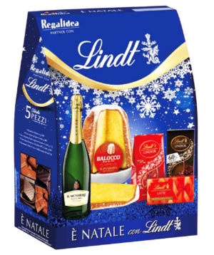 Regalidea Strenna E' Natale con Lindt Pandoro 5 Pezzi