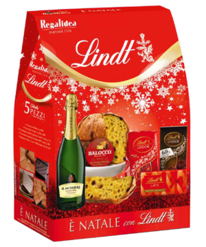Regalidea Strenna E' Natale con Lindt Panettone 5 Pezzi