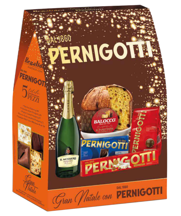 Regalidea Strenna Gran Natale Pernigotti Pandoro 5 Pezzi